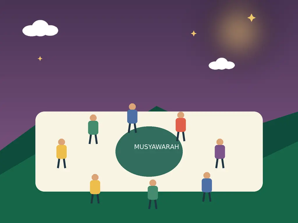Ilustrasi kebersamaan masyarakat Desa Sampali