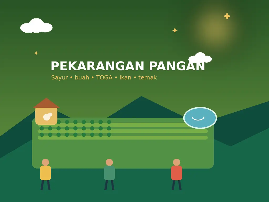 Ilustrasi ketahanan pangan Desa Sampali