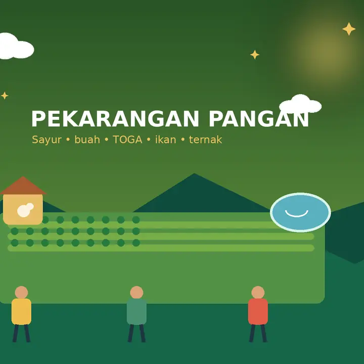 Ilustrasi ketahanan pangan Desa Sampali