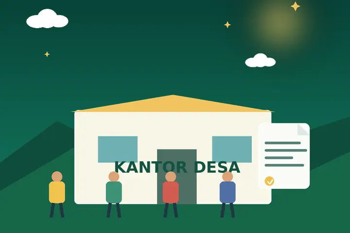 Ilustrasi pemerintahan Desa Sampali