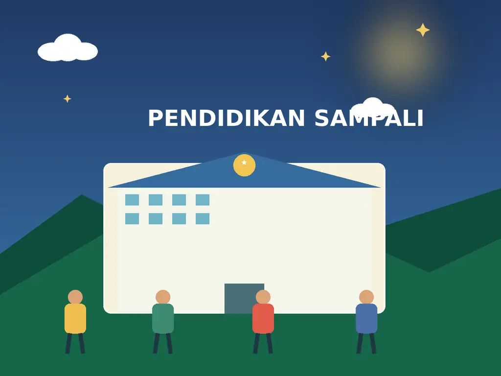 Ilustrasi pendidikan Desa Sampali