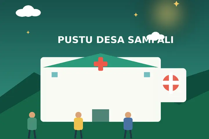 Ilustrasi Pustu Desa Sampali